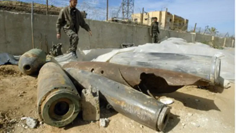 IDF ammunition in Gaza Unexploded .
