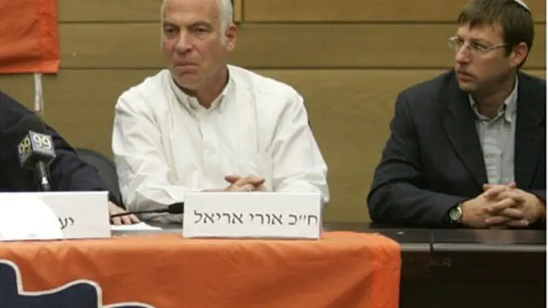 Uri Bank (right) with MK Ariel