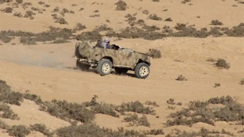 Bedouin ATV in IDF base.