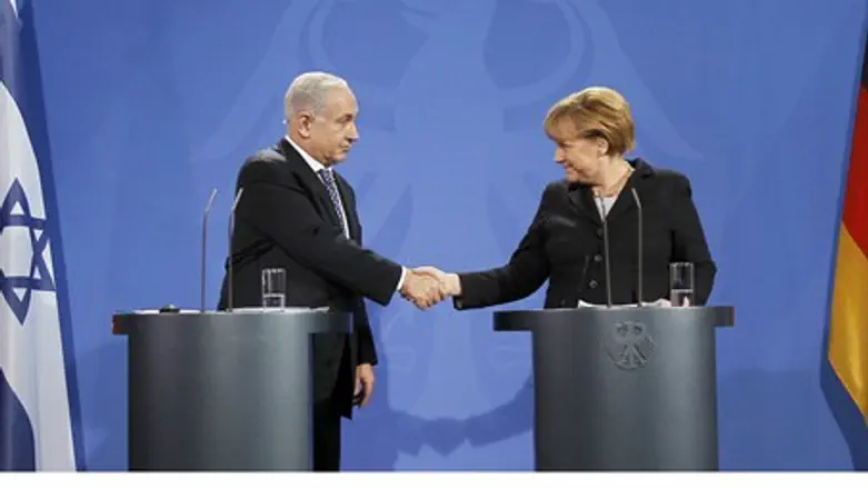 PM Netanyahu, Germany's Merkel