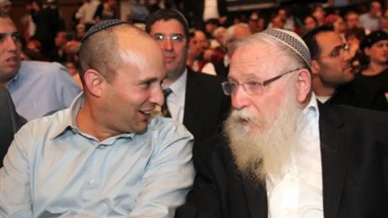 MK Bennett and Rabbi Druckman