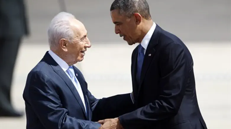 Presidents Peres and Obama