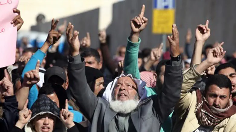 Arab protest in Jerusalem (illustrative)