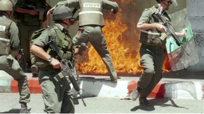 Fire bomb attack (file)