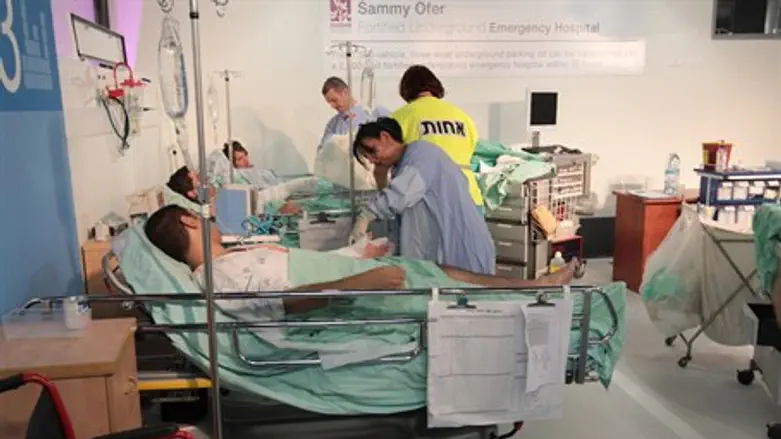 Nurses tend to patients at Rambam Hospital