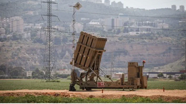 Iron Dome anti-missile battery near Haifa