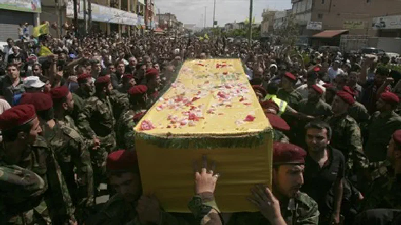 Funeral of Hezbollah fighter killed in Syria