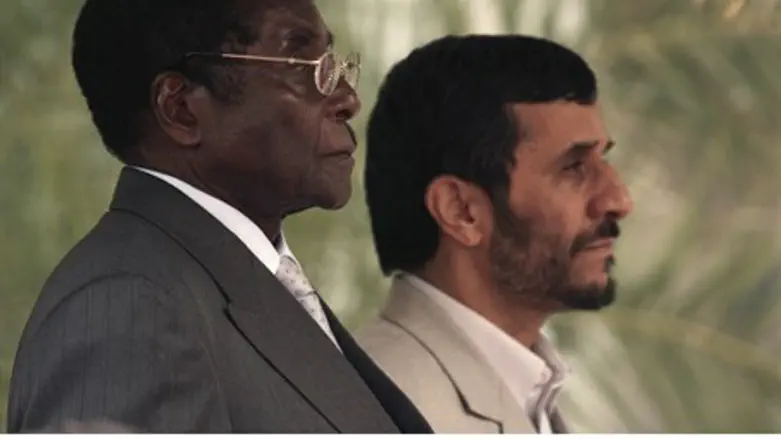 Zimbabwean Pres. Robert Mugabe with former Ir