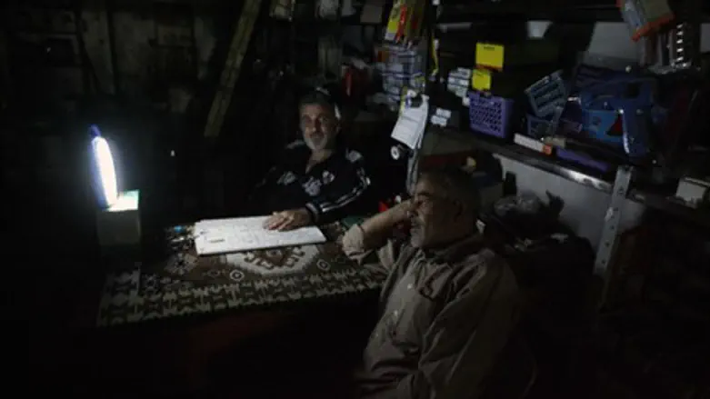 Gaza power outage (file)