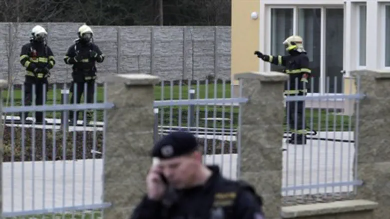 Scene of Prague blast