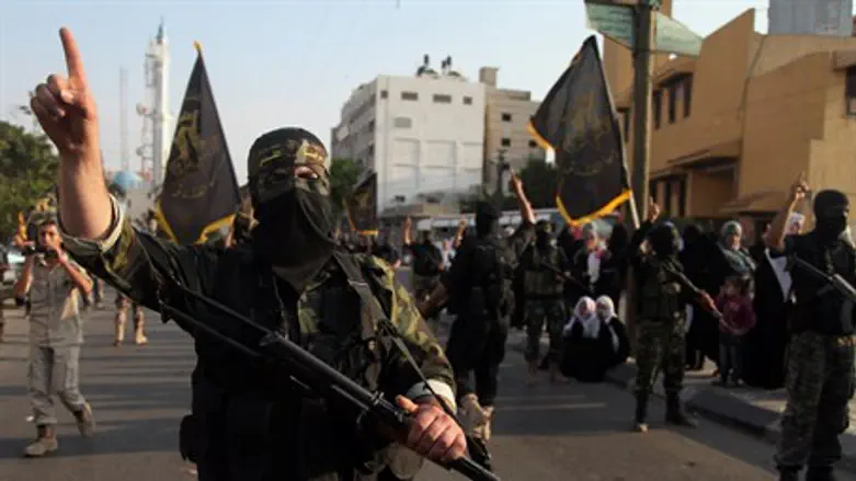 Al Qassam terrorists in Gaza