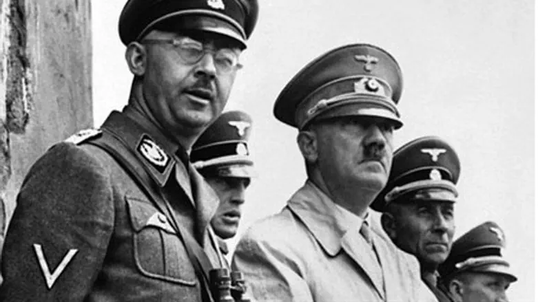 Heinrich Himmler (left) with Adolf Hitler
