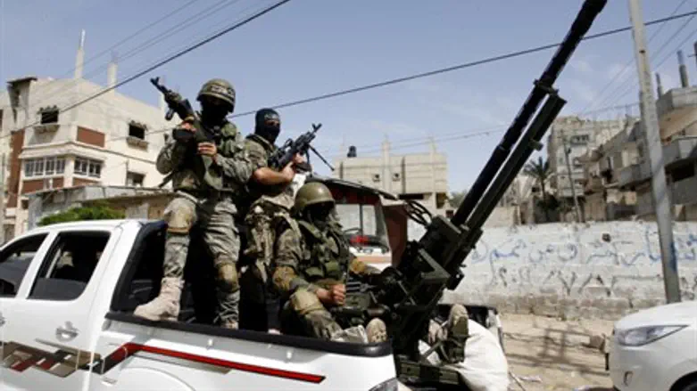 Hamas gunmen in Gaza