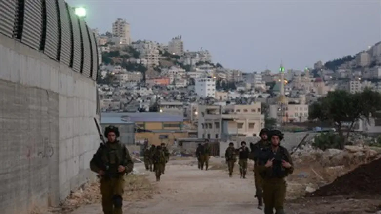 IDF forces in Samaria