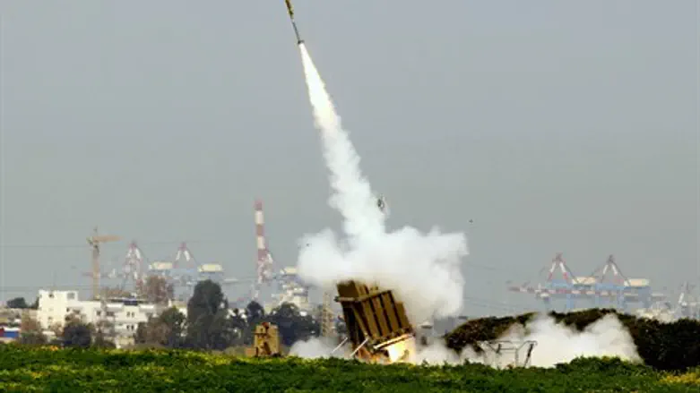 Iron Dome employed against Gaza rocket
