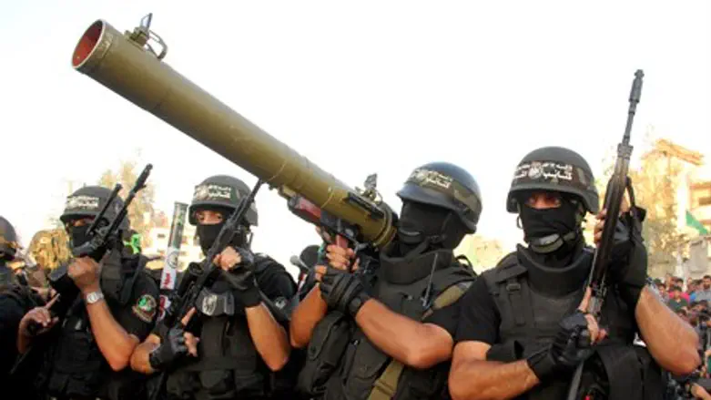 Hamas terrorists in Gaza (file)