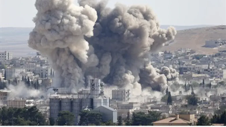 Coalition airstrike against ISIS in Kobane (file)