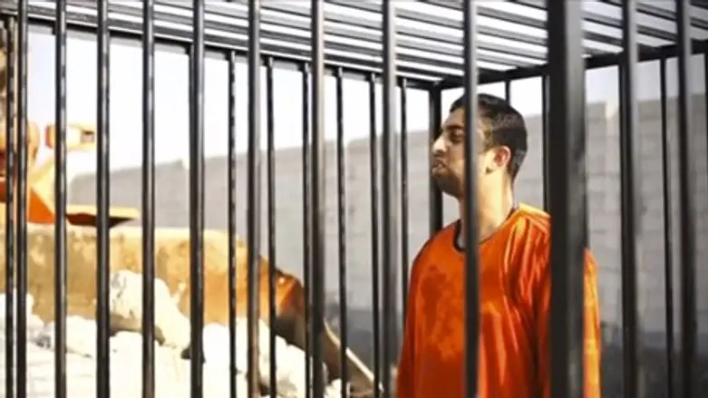 Still image from video of Maaz al-Kassasbeh's brutal execution