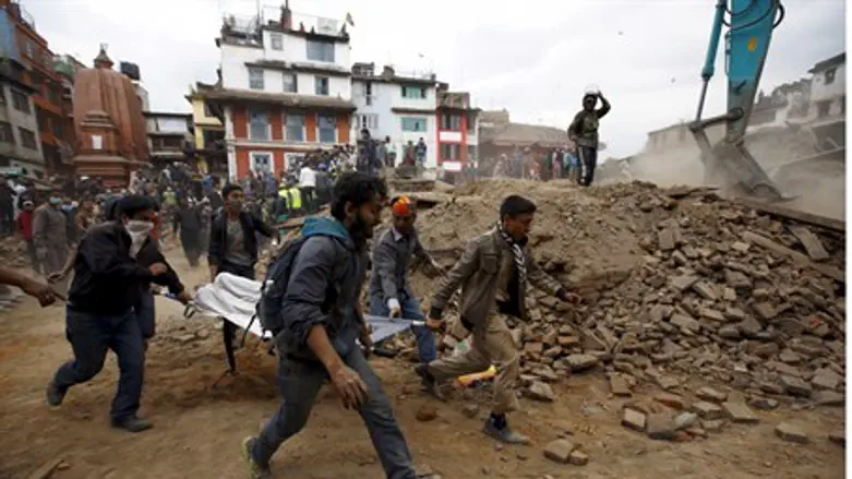 Emergency work in Nepal (file)