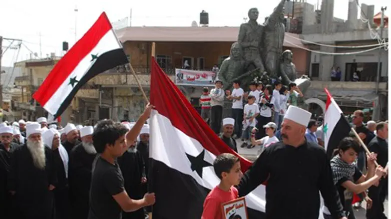 Israeli Druze in Golan Heights loyal to Syria (file)