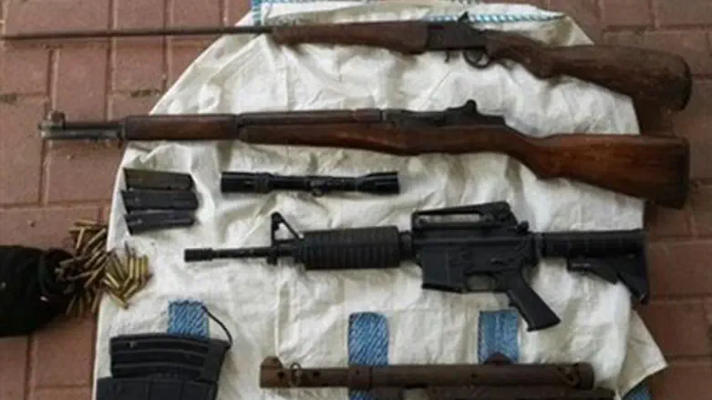 Weapons seized in Samua, 2.5.15