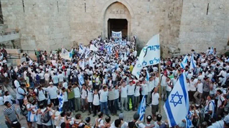 Jerusalem Day parade.