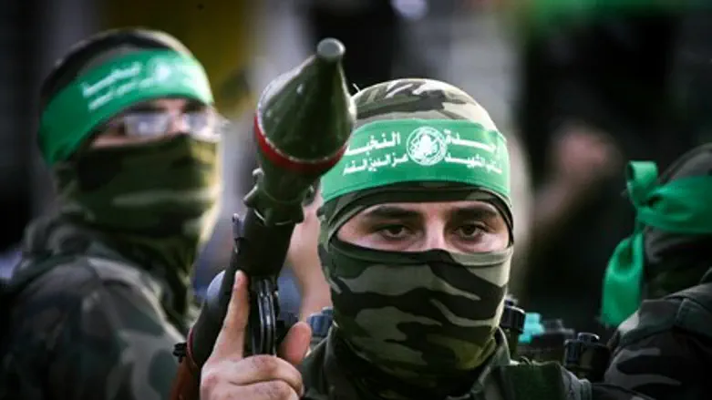 Hamas terrorists in Gaza 