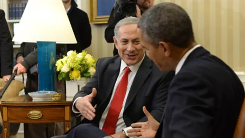 Netanyahu and Obama at the White House