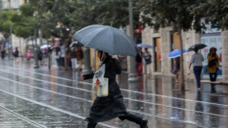 Rain in Israel (illustration)
