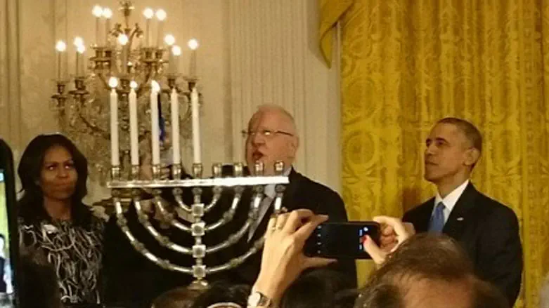 President Rivlin Lighting the Menorah at the White House