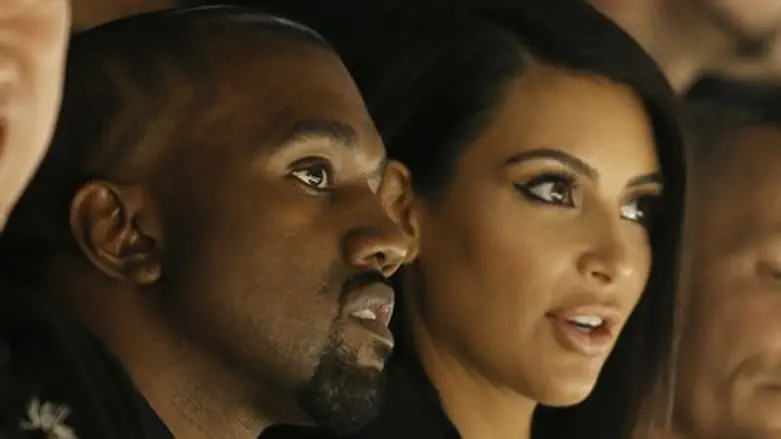 Kanye West, Kim Kardashian at Israeli-American Alber Elbaz's fashion show