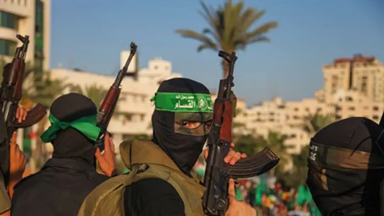 Hamas terrorists in Gaza
