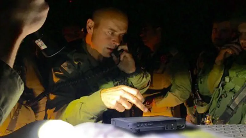 Samaria Brigade Commander Shai Kalper at site of Har Bracha attack