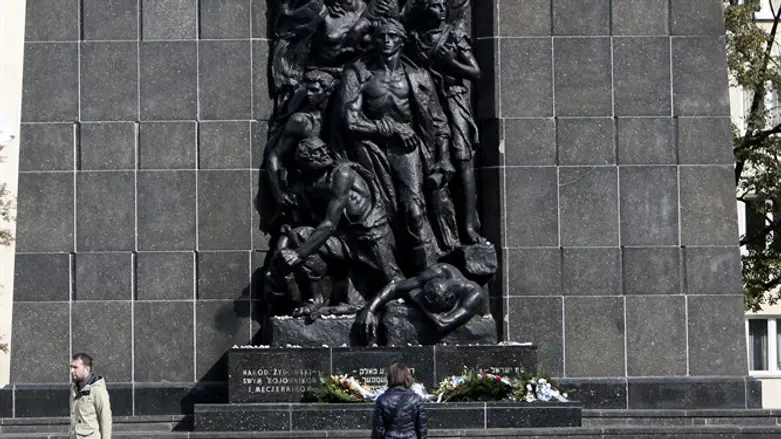 Ghetto Heroes Monument in Warsaw, Poland