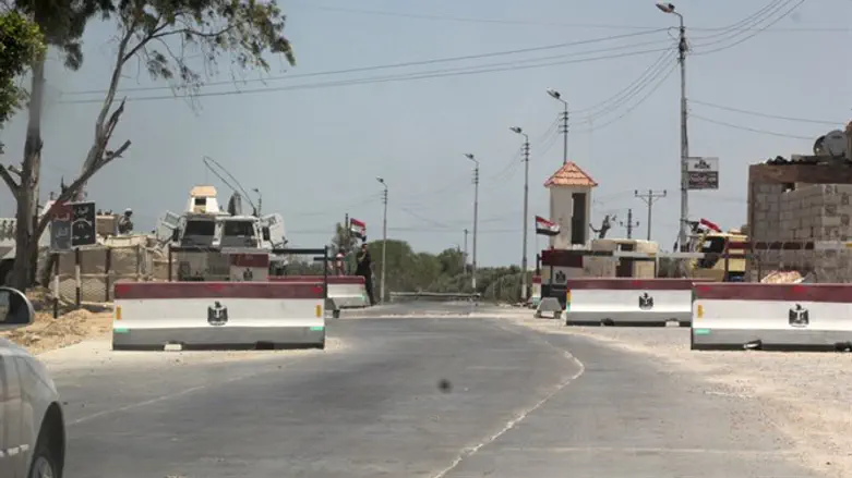 Army check point in Sinai's El-Arish