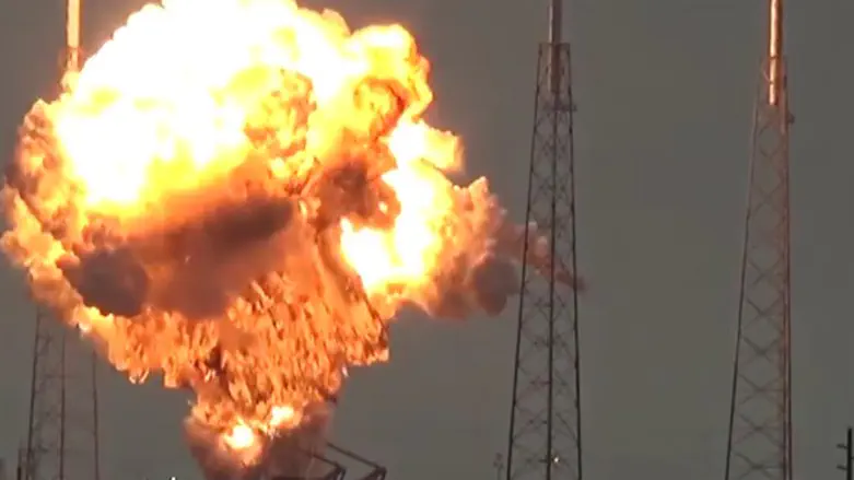 The satellite explosion