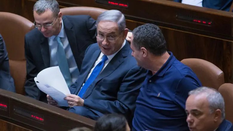PM Netanyahu and Yisrael Katz