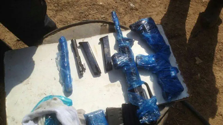 The confiscated weapons