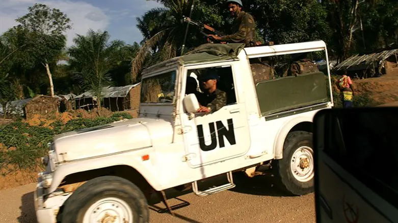 UN convoy in Congo