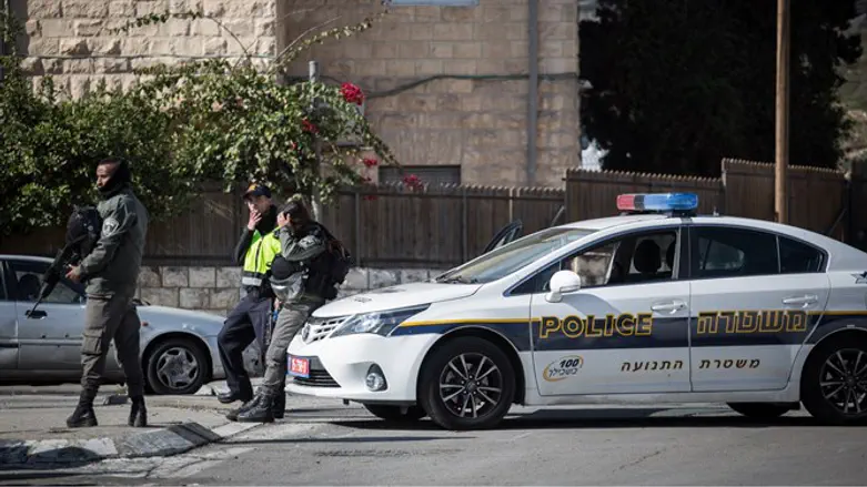 Police vehicle in Jerusalem (illustration)