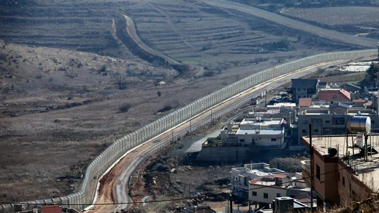 Border fence in the Golan Heights