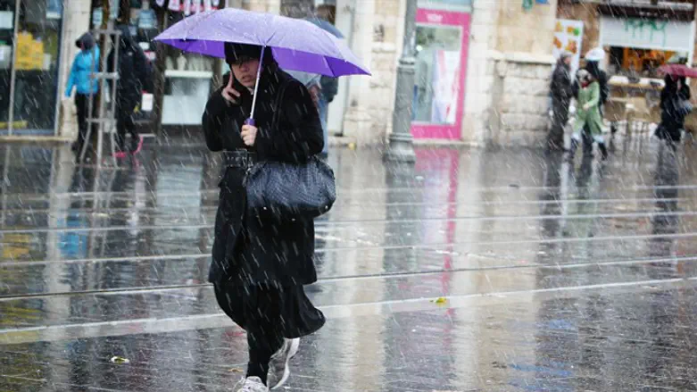 Rain in Jerusalem
