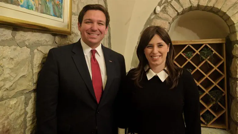 Chairman of the House Subcommittee on National Security Ron DeSantis with Dep. FM Hotovely
