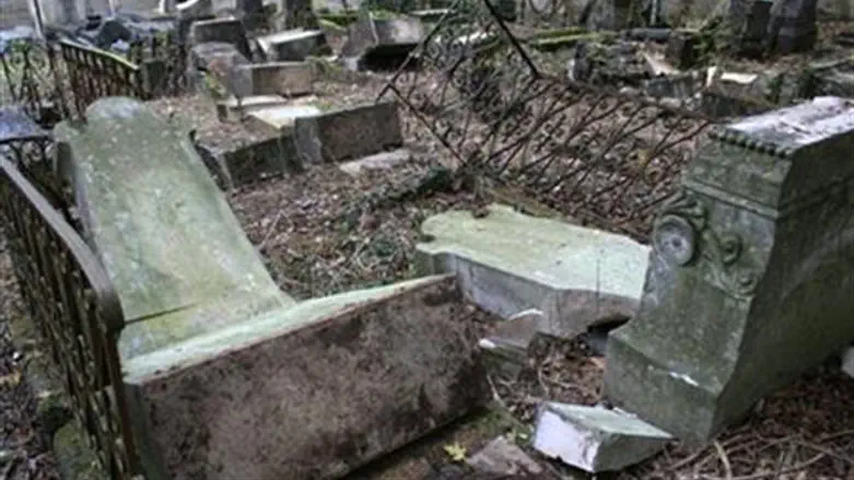Desecrated Jewish graves at Bar-le-Duc, France