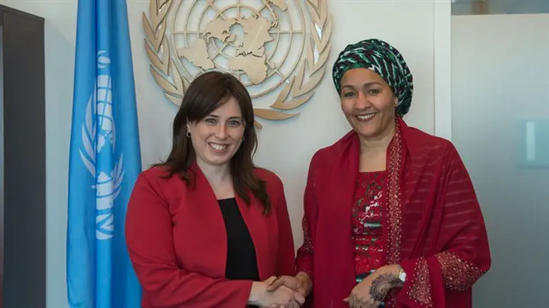 Hotovely with Deputy Secretary-General Amina Muhammad