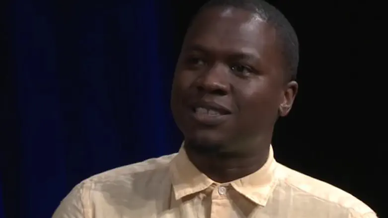 Juan M Thompson on a panel for BRIC TV in Brooklyn