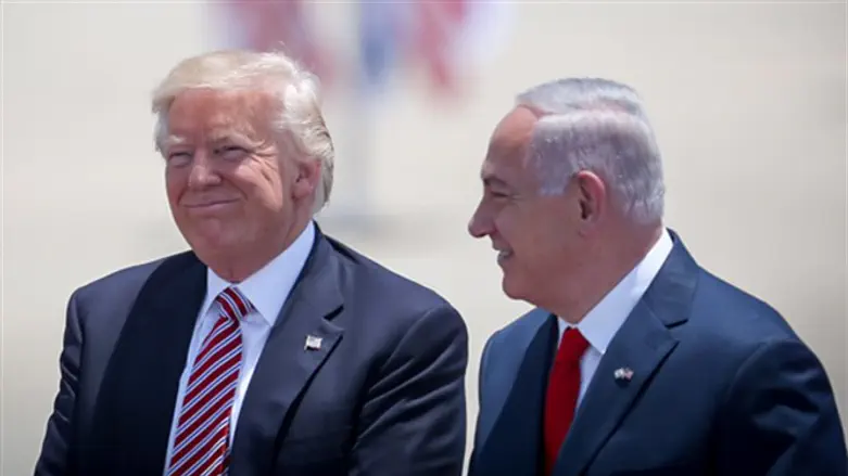 President Donald Trump and Binyamin Netanyahu