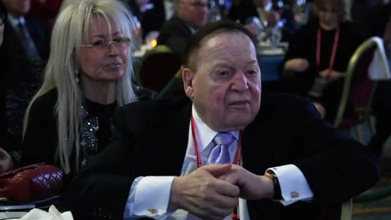 Sheldon Adelson with his wife Miriam