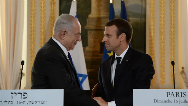 Netanyahu meets with Macron