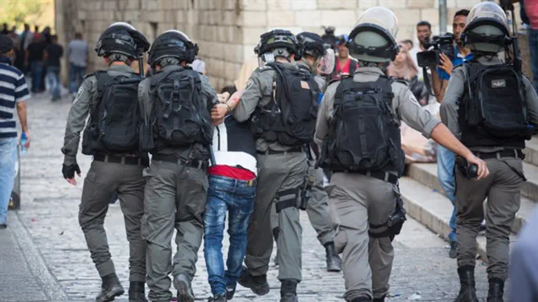 Security forces in Jerusalem